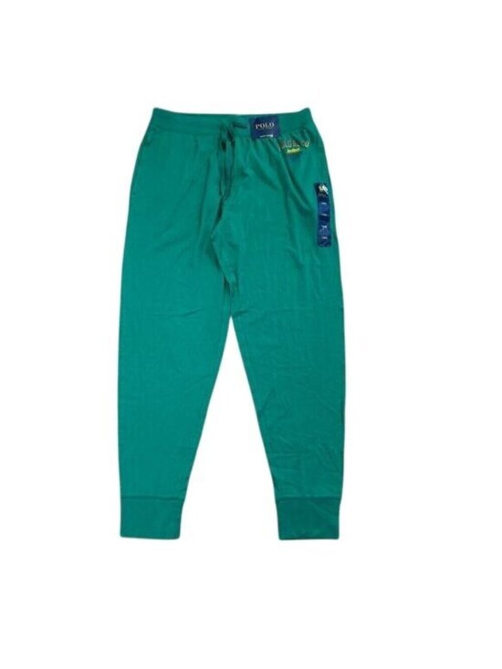 Polo Ralph Lauren Mens Green Sleep Jogger Pants Loungewear Logo Design Size Larg